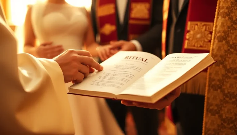 Read more about the article Co mówi ksiądz na ślubie? Dokładny tekst przysięgi i pytania przed ołtarzem